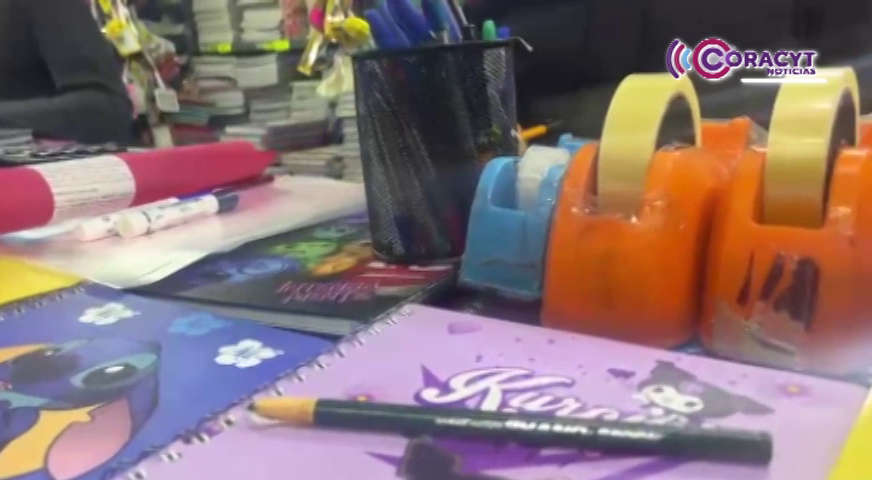 Papelerías de Tlaxcala reportan gran afluencia antes del regreso a clases