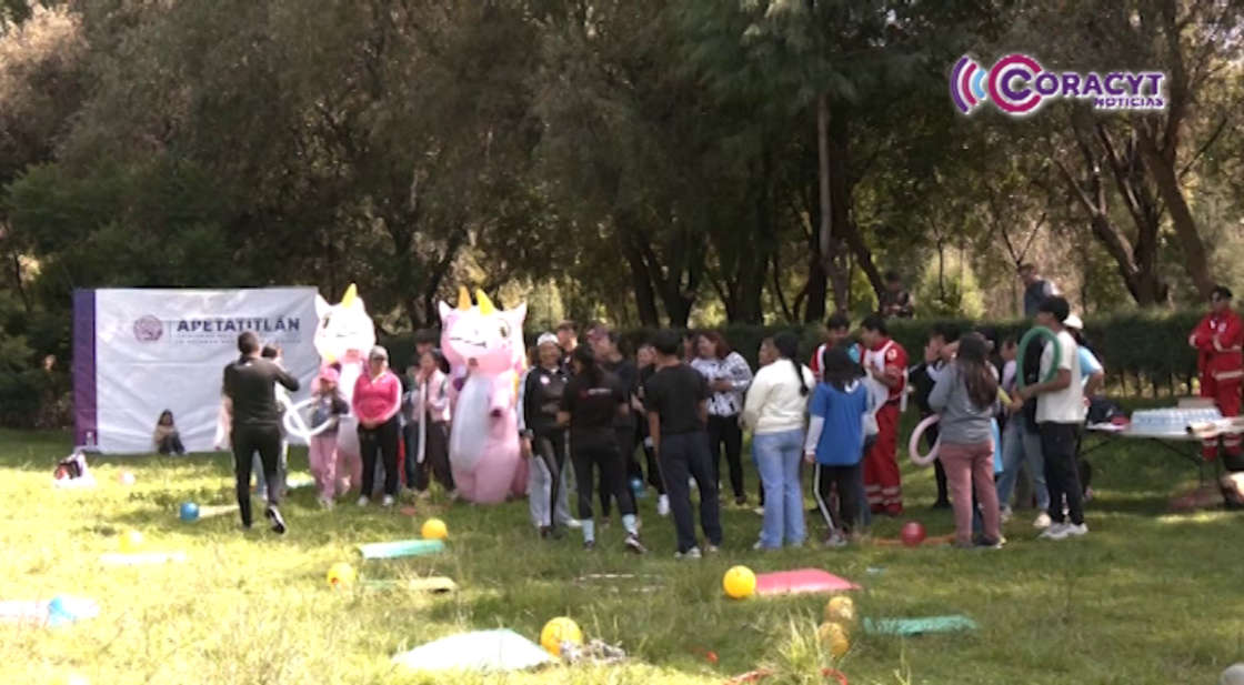 Participaron más de 80 jóvenes en jornada de activación física en Apetatitlán 