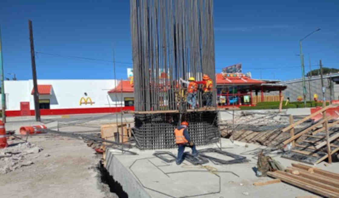 Construcción del distribuidor vial Santa Ana en Tlaxcala presenta un avance del 40 por ciento