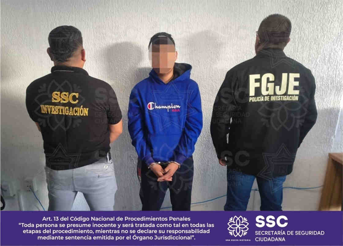 En un trabajo coordinado, SSC y FGJE cumplimentan orden de aprehensión