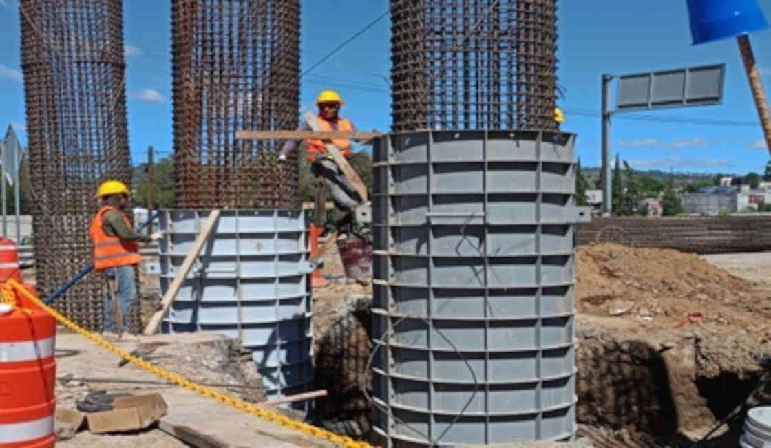 Avanza la construcción del distribuidor vial Santa Ana en Tlaxcala