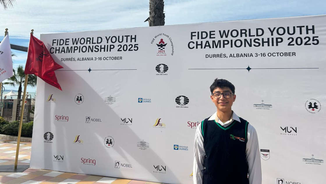 Estudiante de CECyTE Tlaxcala representa a México en el Campeonato Mundial de Ajedrez Sub-18, en Albania