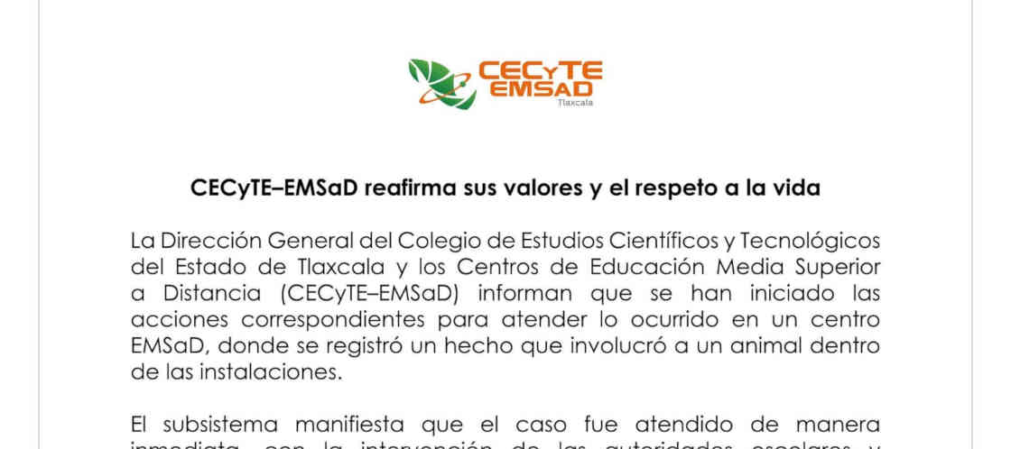 CECyTE–EMSaD reafirma sus valores y el respeto a la vida