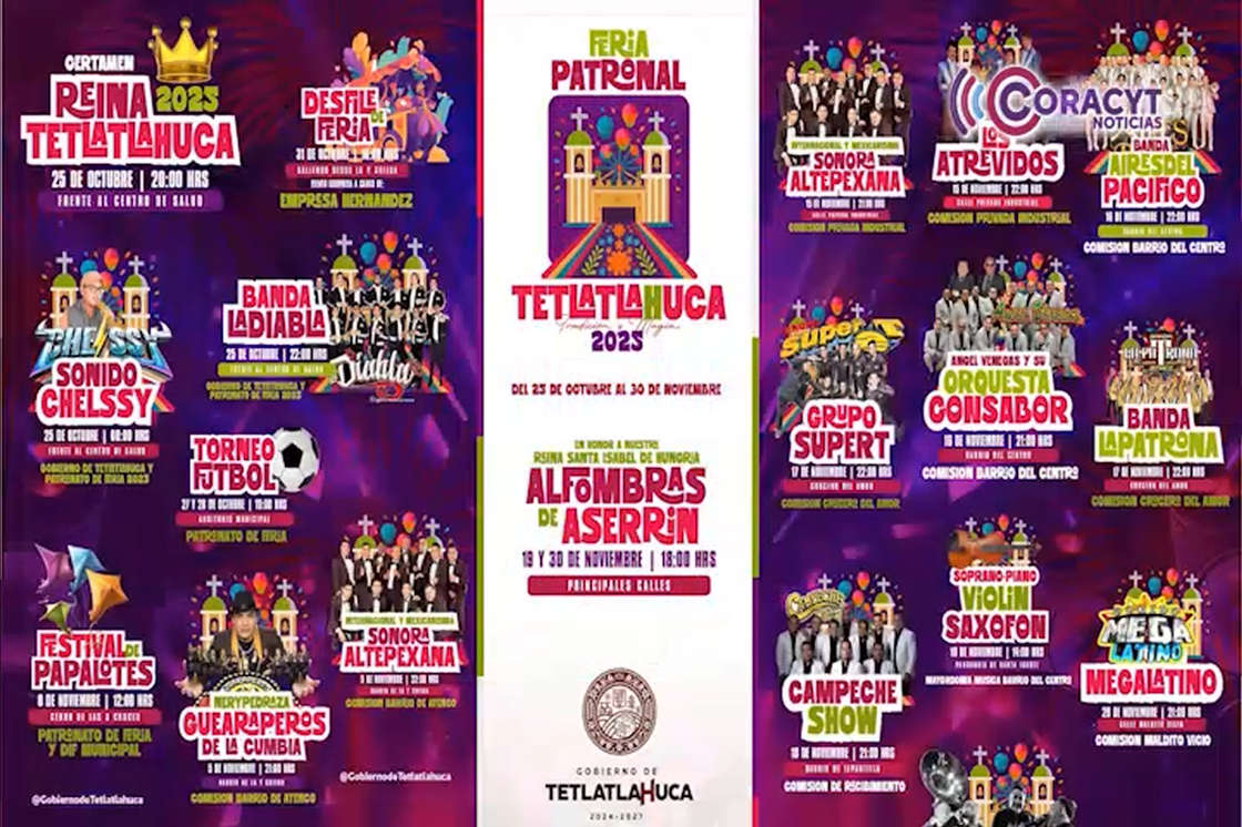 Tetlatlahuca se prepara para su Feria Patronal 2025