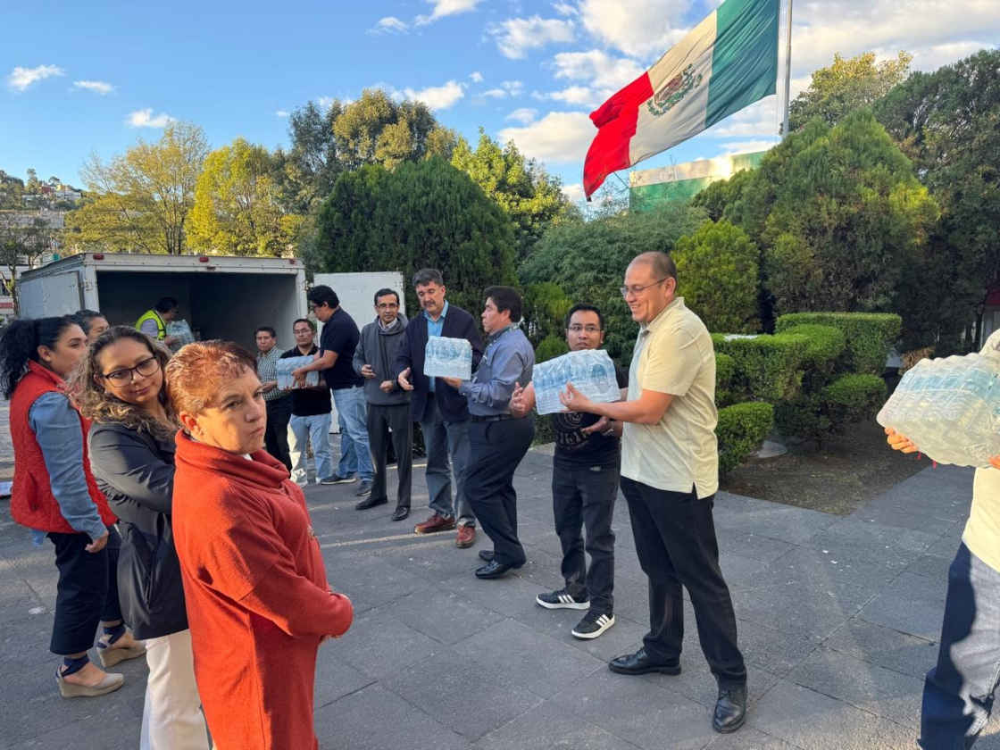 Movilizó IMSS Tlaxcala más de 2.5 toneladas de ayuda humanitaria al hospital La Ceiba en Puebla