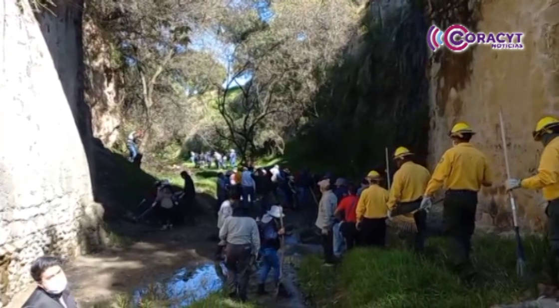 Participaron más de 200 personas en limpieza de ríos y barrancas de  Tzompantepec 