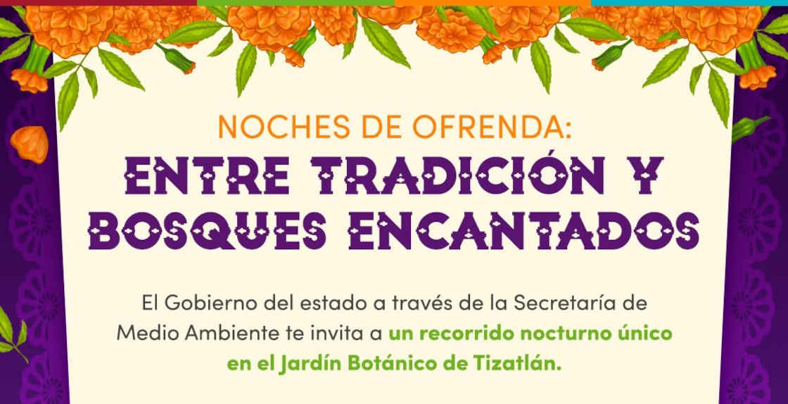 “Noches de Ofrenda” iluminará el Jardín Botánico de Tizatlán con arte, tradición y materiales reciclados