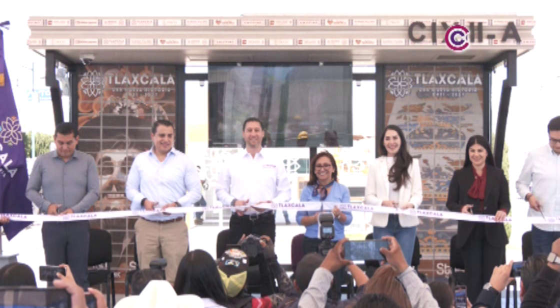 Primer paradero inteligente de Tlaxcala se ubica en CIX II 