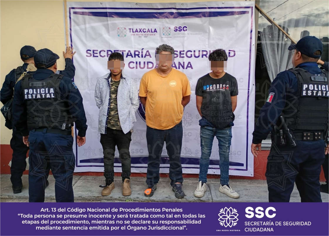 Detiene SSC a tres sujetos por robo a tienda de conveniencia