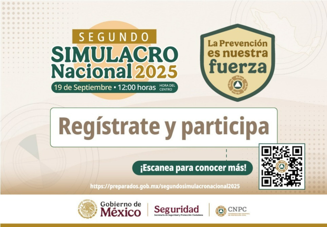 Tlaxcala, lista para el Simulacro Nacional 2025